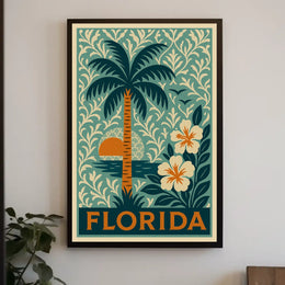 Florida Tropical Escape Poster