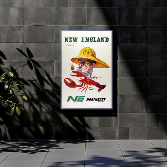 New England Vintage Poster - Northeast Airlines