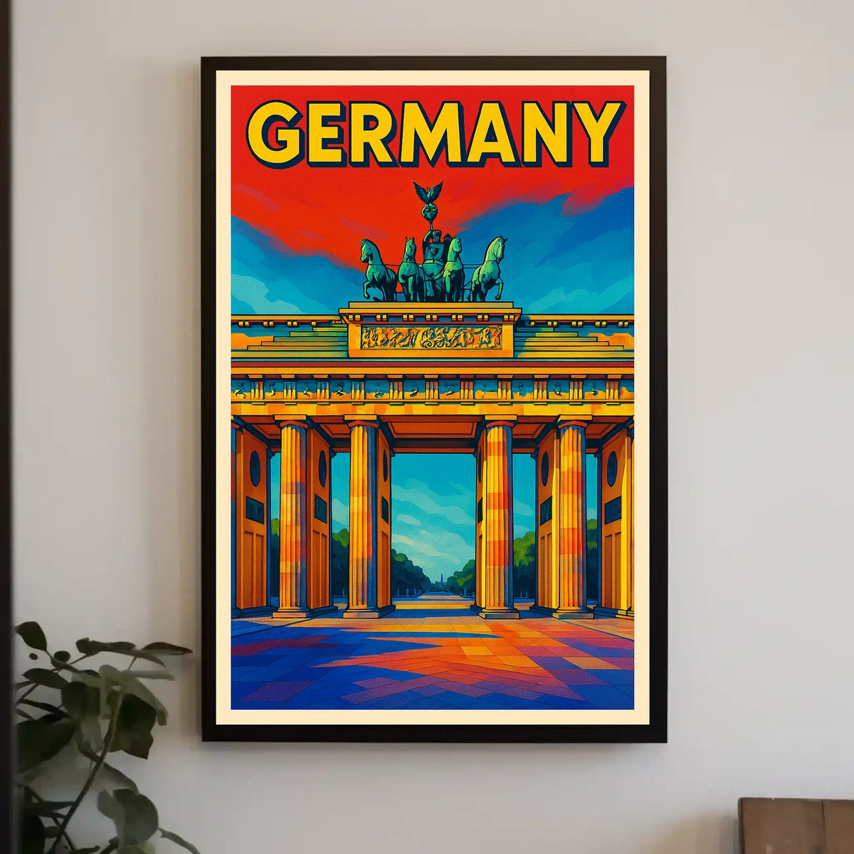 Germany Vibrant Landmark Poster