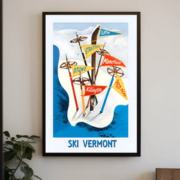Ski Vermont Adventure Poster