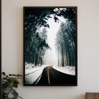 Winter Road Serenity, National Park Poster
