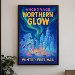 Anchorage Northern Glow Winter Festival Poster