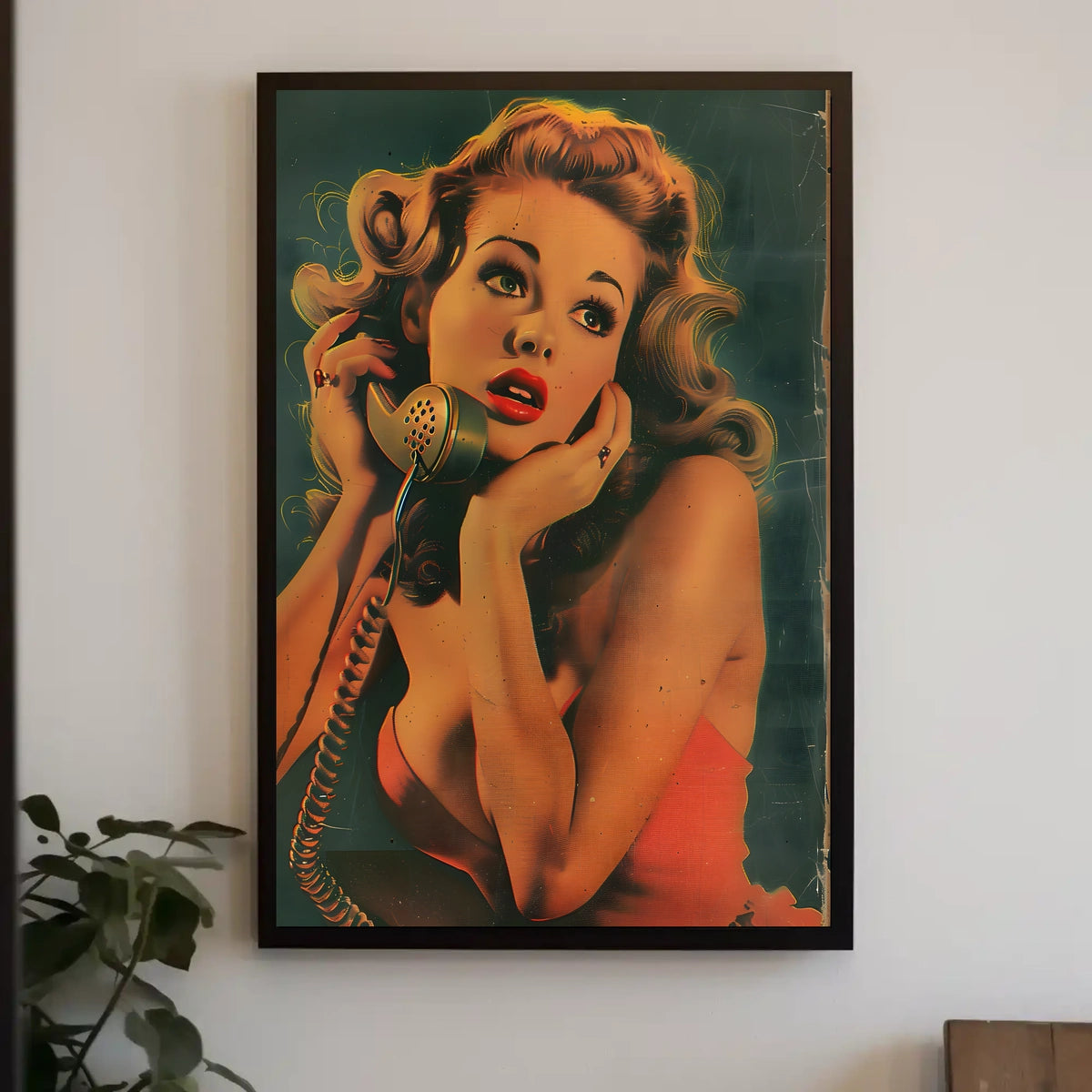 Vintage Glamour Call Poster