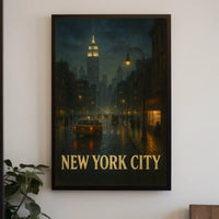 New York City Nightscape Poster