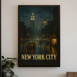 New York City Nightscape Poster