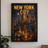 New York City Iconic Urban Landscape Poster