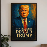 Donald Trump Visionary Motion Patriot Futurism Poster