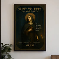 Saint Colette Poster Vintage Religious Wall Art