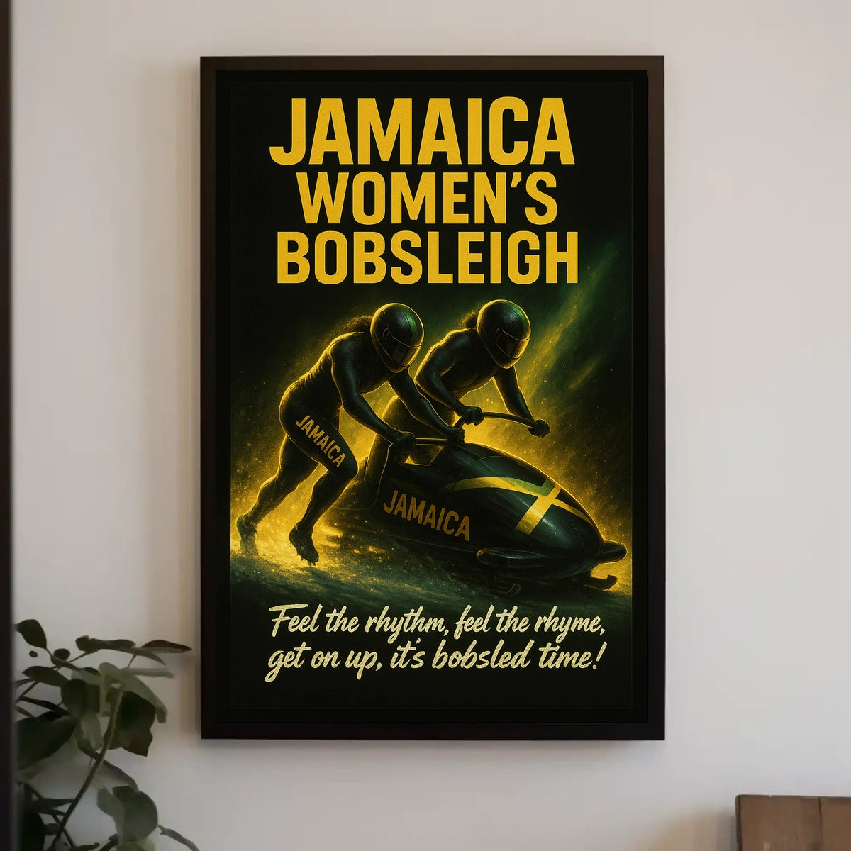 Jamaica Womens Bobsleigh Poster