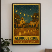 Albuquerque Desert Glow Poster