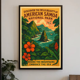 Discover American Samoa National Park Poster Art