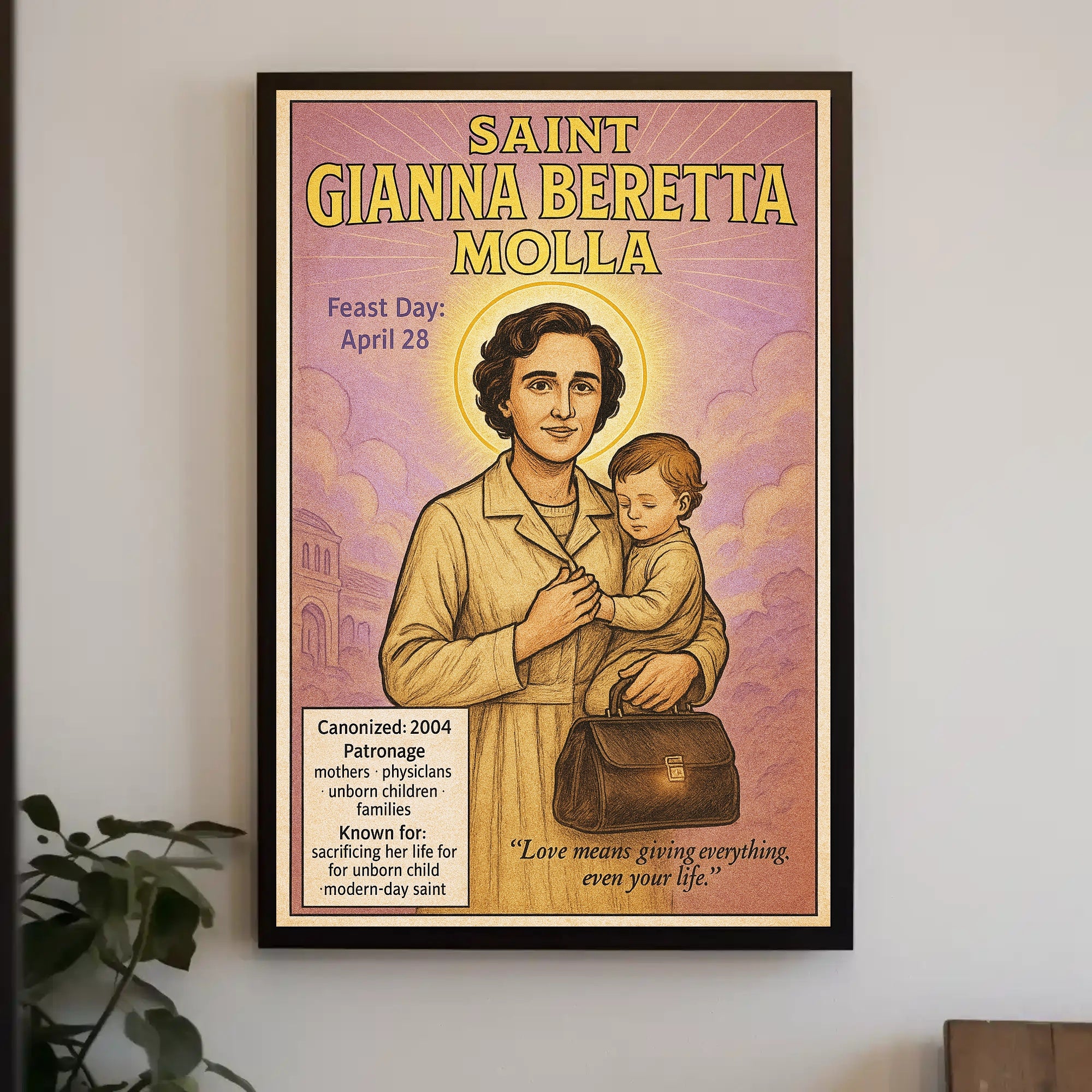 Saint Gianna Beretta Molla Poster PosterGoat
