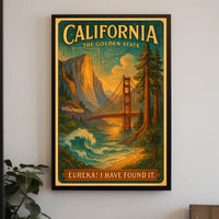 California The Golden State Poster
