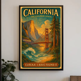 California The Golden State Poster
