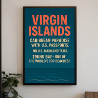 Virgin Islands Caribbean Paradise Poster