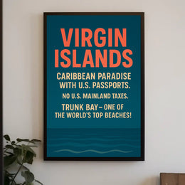 Virgin Islands Caribbean Paradise Poster