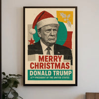Merry Christmas Santa Claus Political Statement Poster