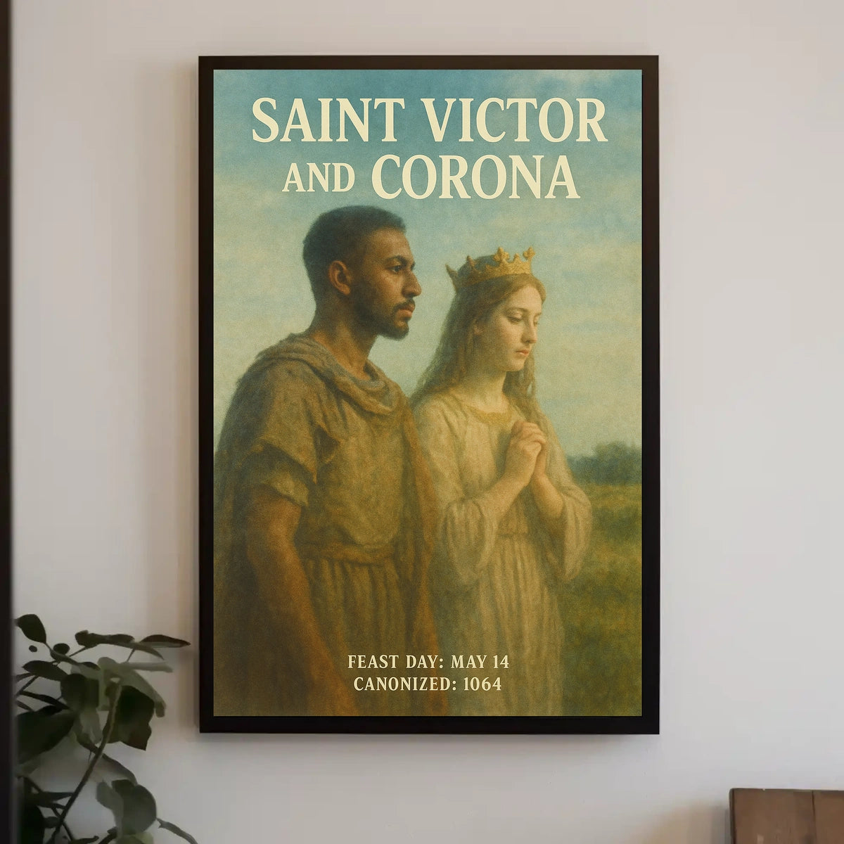 Saint Victor And Corona Poster
