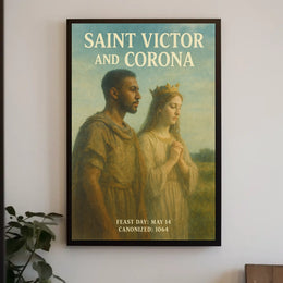 Saint Victor And Corona Poster