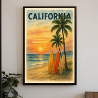 California Sunset Poster