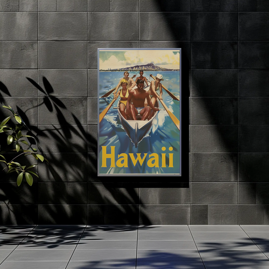 Vintage Poster Hawaii Rowing Team