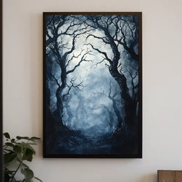Enchanted Forest Mystique: Mystical Artistic or Pop Culture Poster