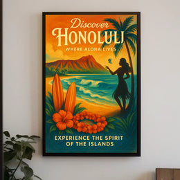 Discover Honolulu Experience The Poster