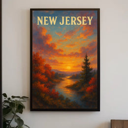New Jersey Sunset Poster