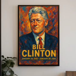 Bill Clinton Presidential Term Poster