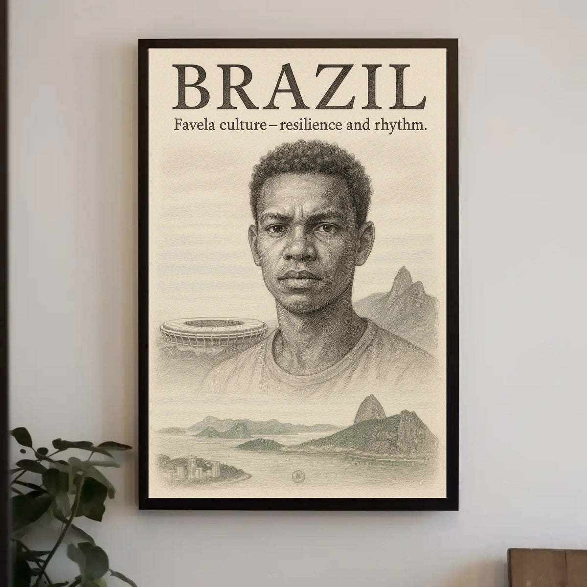 Brazil Favela Culture Poster