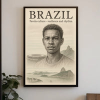 Brazil Favela Culture Poster