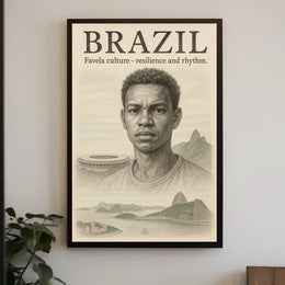 Brazil Favela Culture Poster