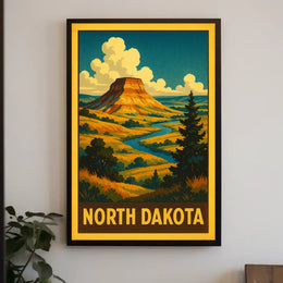 North Dakota Landscape Poster