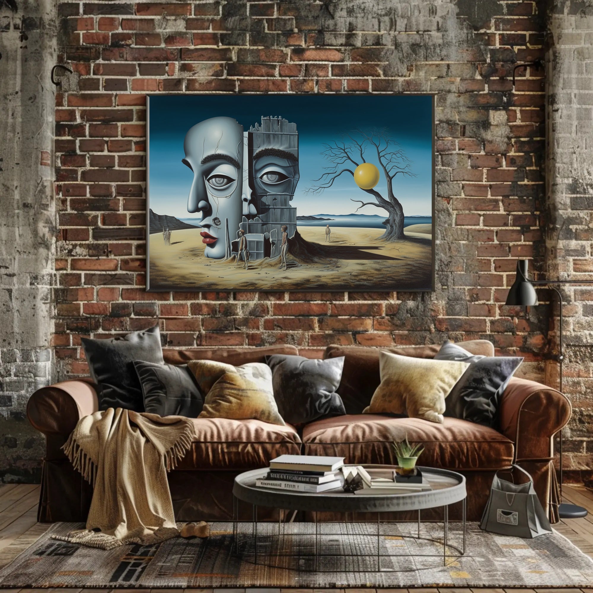 Enigmatic Desert Surrealism: Abstract or Artistic Poster