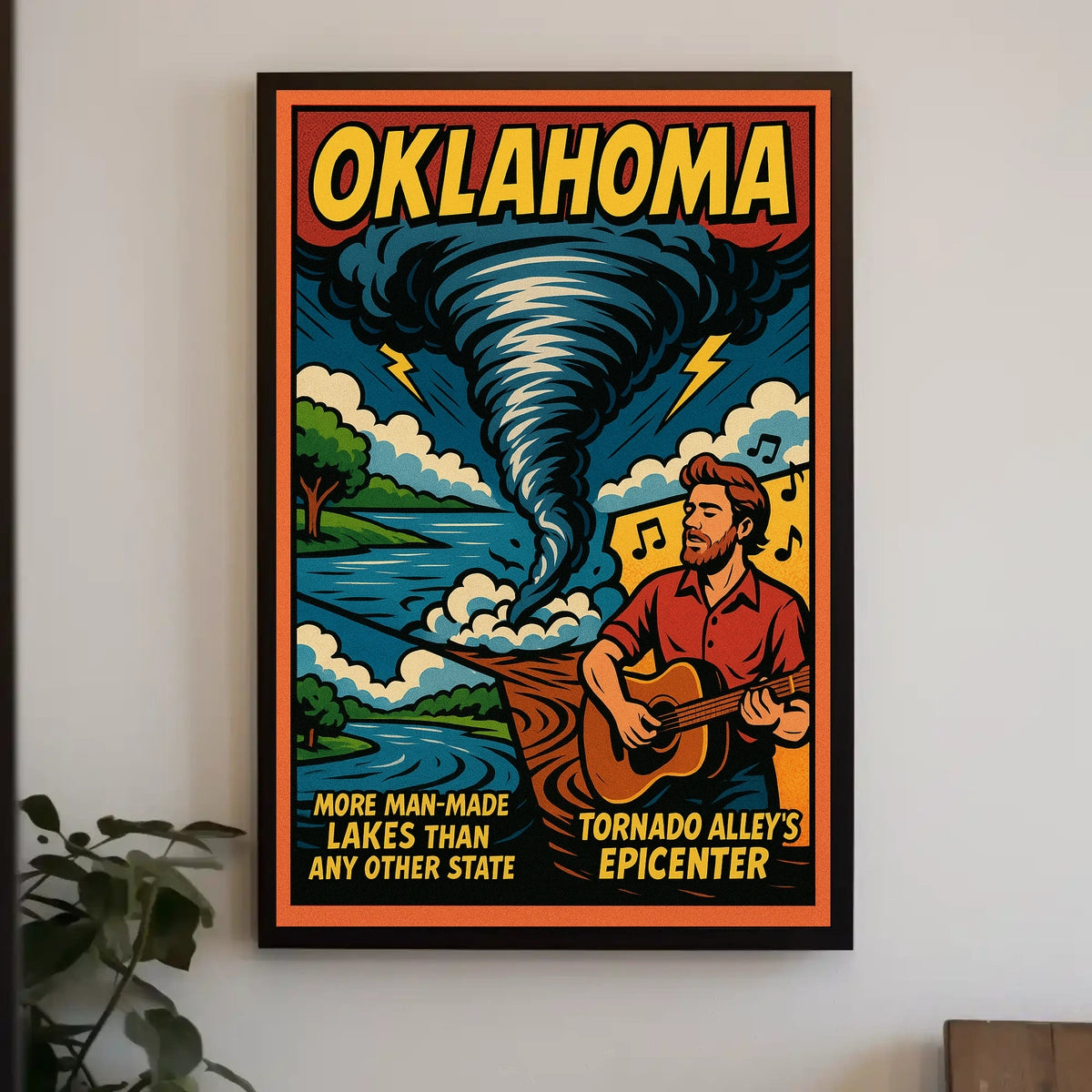 Oklahoma Tornado AlleyS Epicenter Poster