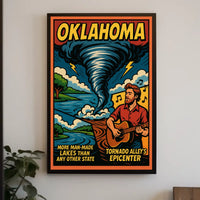 Oklahoma Tornado AlleyS Epicenter Poster