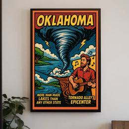 Oklahoma Tornado AlleyS Epicenter Poster