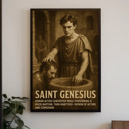 Saint Genesius Patron Of Actors And Poster