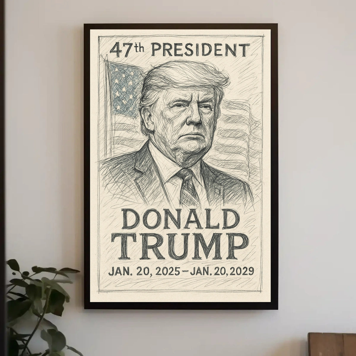 Donald Trump Pop Art Typography Patriot Poster