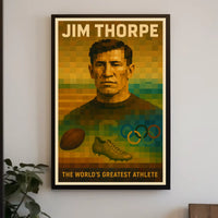 Jim Thorpe The Iconic Athlete Poster