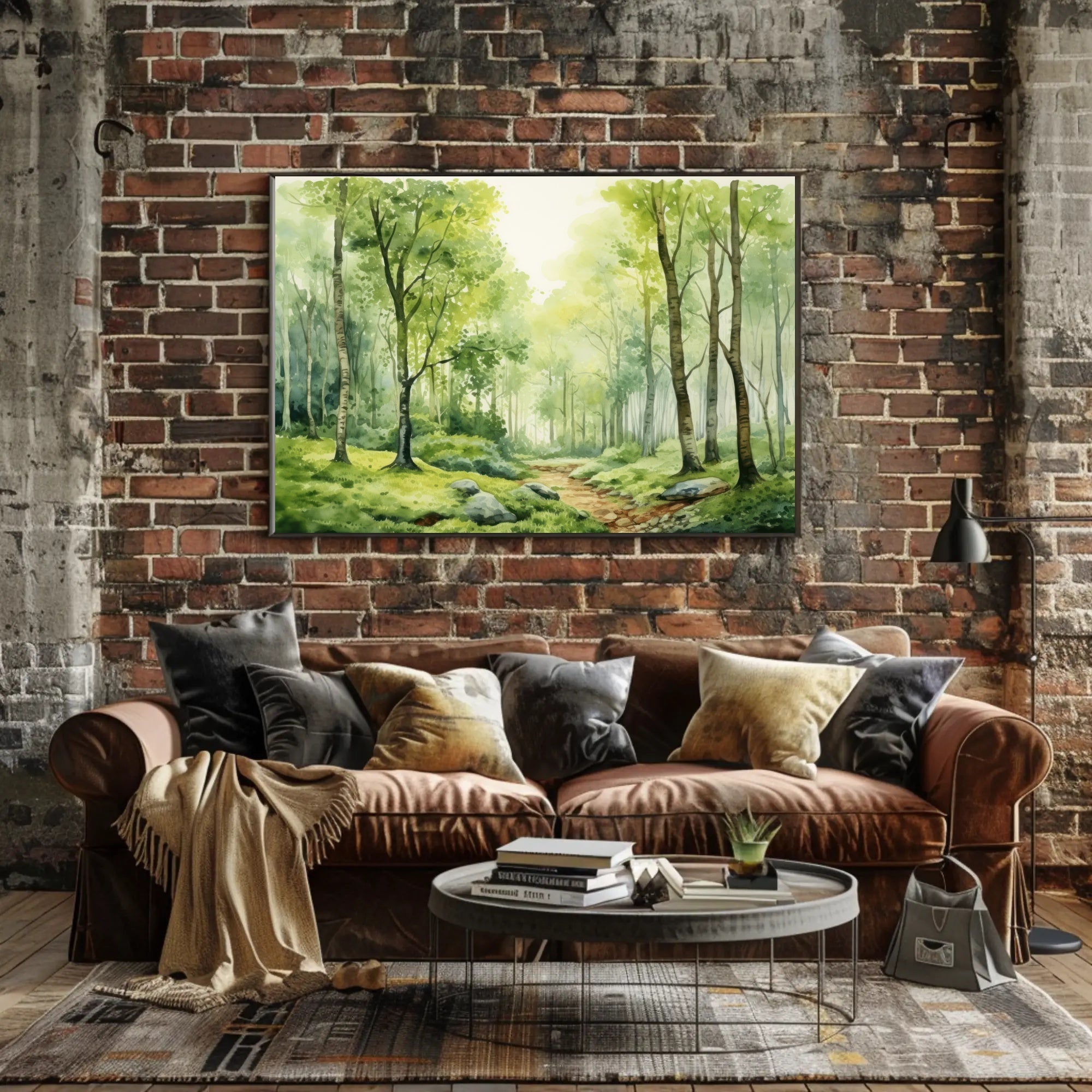 Tranquil Forest Pathway Poster