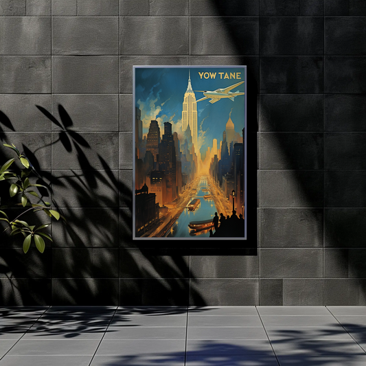 New York Vintage Travel Poster