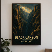 Black Canyon Gunnison Wanderlust Scenic Park Poster