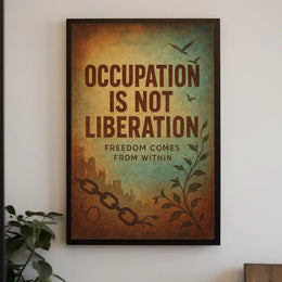 Liberation and Freedom Vintage Art Poster Print