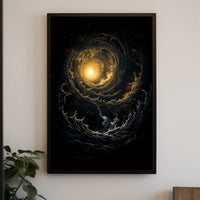 Mesmerizing Cosmic Vortex Abstract or Artistic Poster