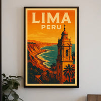 Lima, Peru Travel Poster