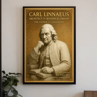 Carl Linnaeus Architect of Botanical Order Poster