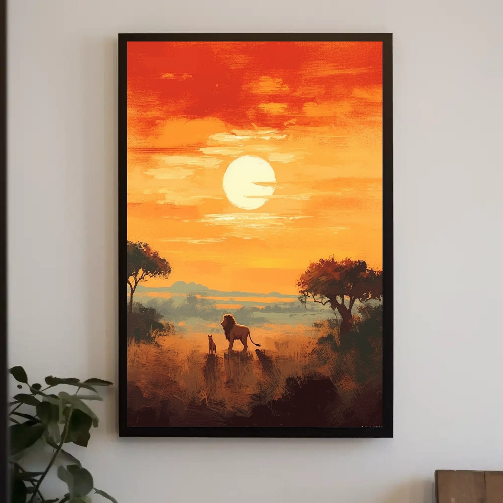 Serengeti Sunset Poster