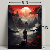 Warrior Under The Blood Moon Poster