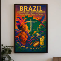 Vibrant Heart of South America Poster